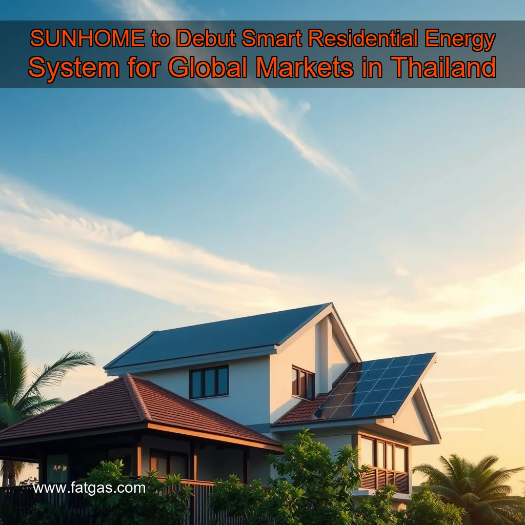 Read more about the article SUNHOME to Debut Smart Residential Energy System for Global Markets in Thailand