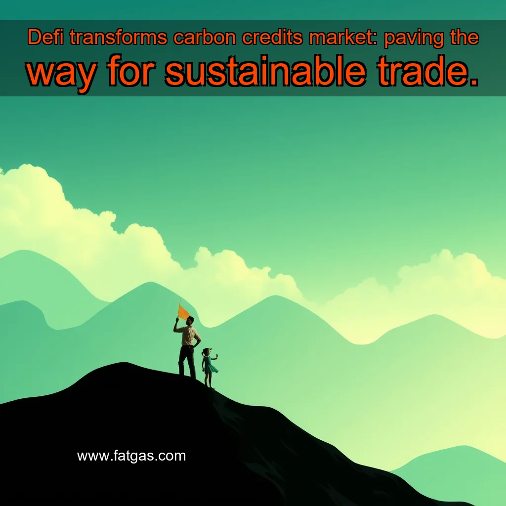 You are currently viewing Defi transforms carbon credits market: paving the way for sustainable trade.