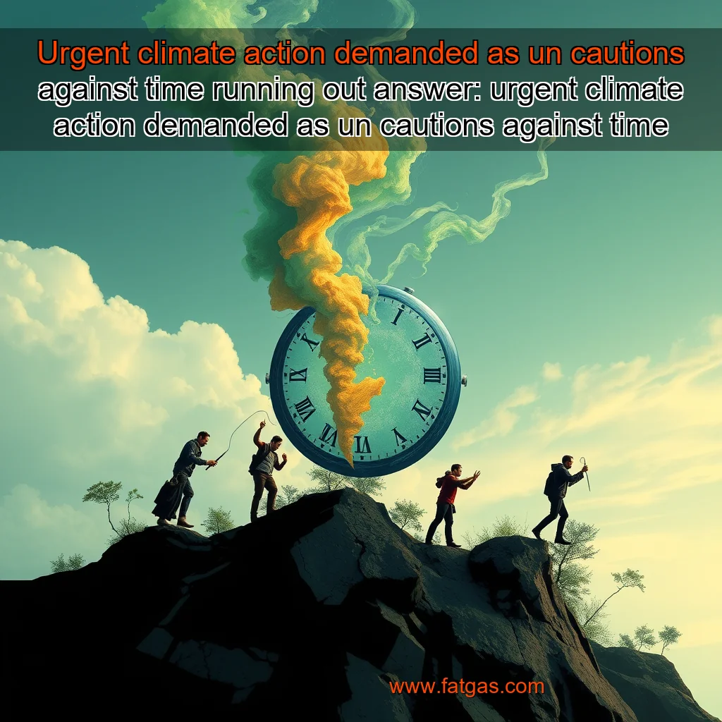 Read more about the article Urgent climate action demanded as un cautions against time running out


 answer: urgent climate action demanded as un cautions against time running out.