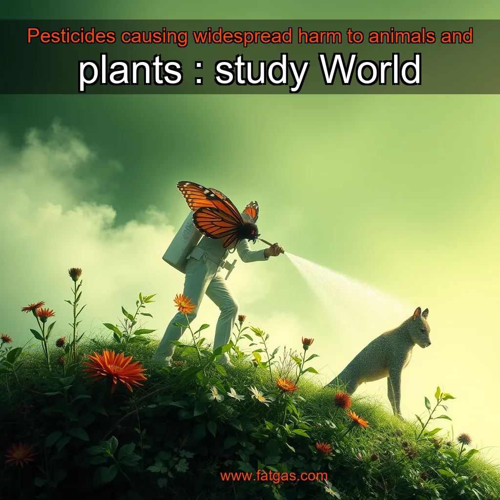 You are currently viewing Pesticides causing widespread harm to animals and plants : study  World