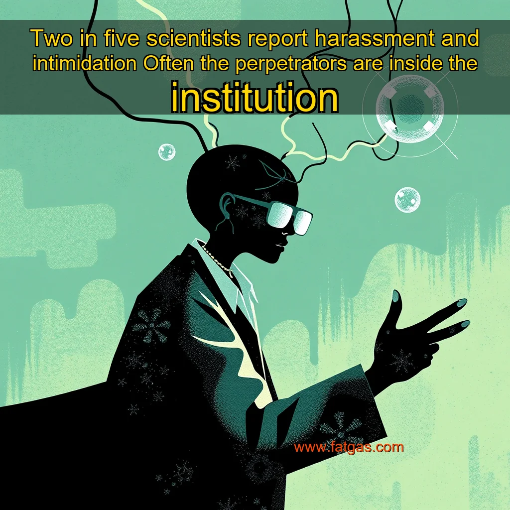 You are currently viewing Two in five scientists report harassment and intimidation  Often  the perpetrators are inside the institution