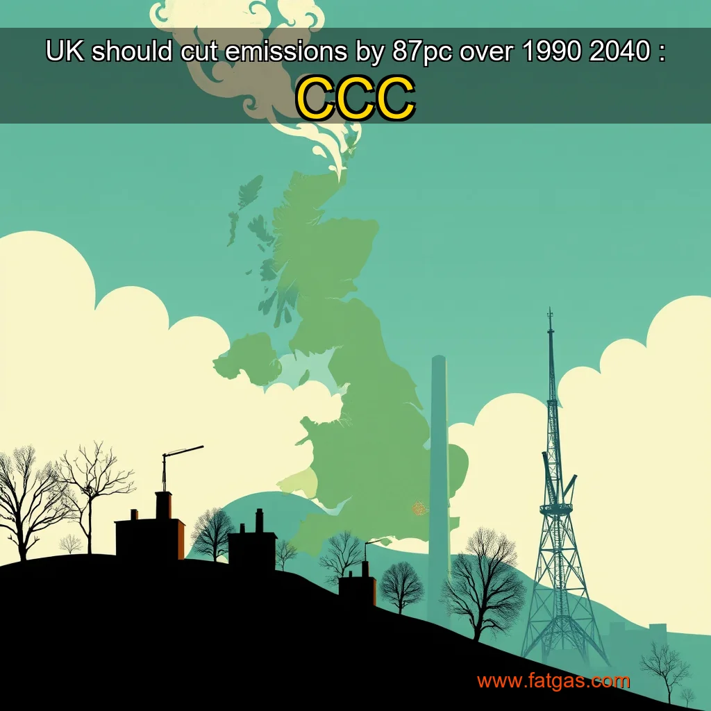 Read more about the article UK should cut emissions by 87pc over 1990  2040 : CCC