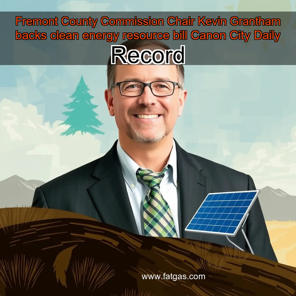 Read more about the article Fremont County Commission Chair Kevin Grantham backs clean energy resource bill  Canon City Daily Record