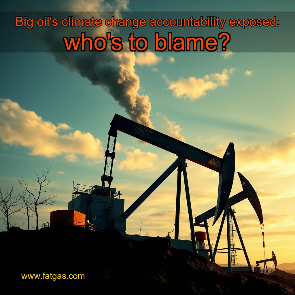 You are currently viewing Big oil’s climate change accountability exposed: who’s to blame?