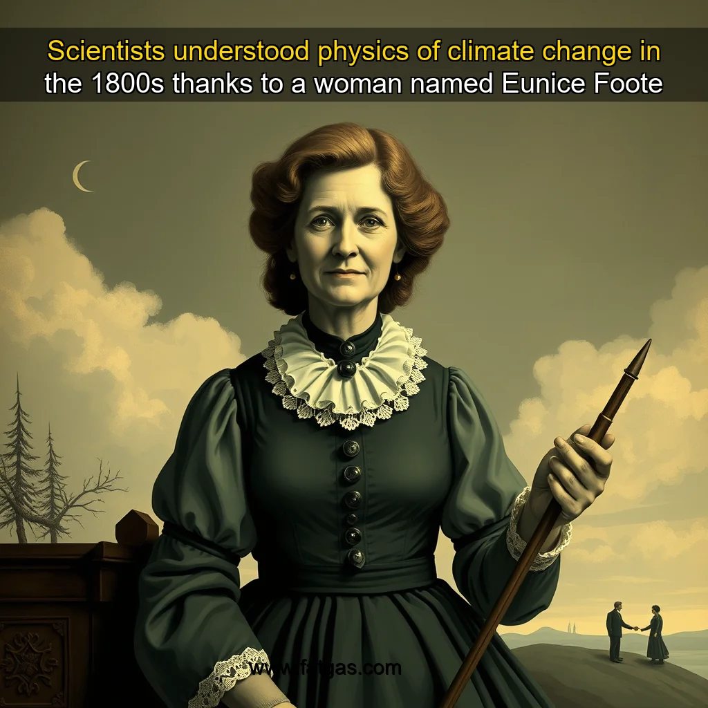 You are currently viewing Scientists understood physics of climate change in the 1800s  thanks to a woman named Eunice Foote