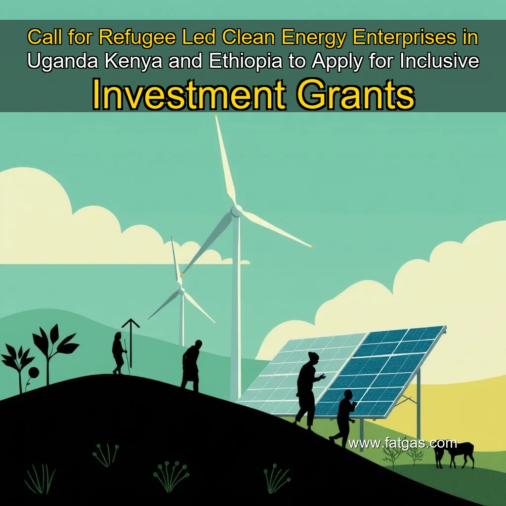 Read more about the article Call for Refugee  Led Clean Energy Enterprises in Uganda  Kenya  and Ethiopia to Apply for Inclusive Investment Grants