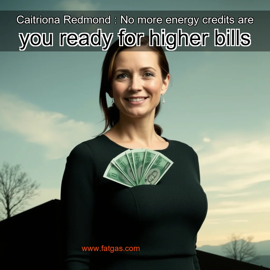 You are currently viewing Caitriona Redmond : No more energy credits  are you ready for higher bills