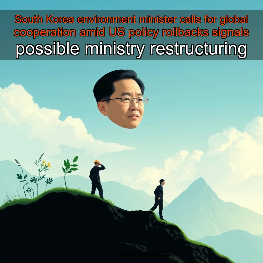 Read more about the article South Korea environment minister calls for global cooperation amid US policy rollbacks  signals possible ministry restructuring