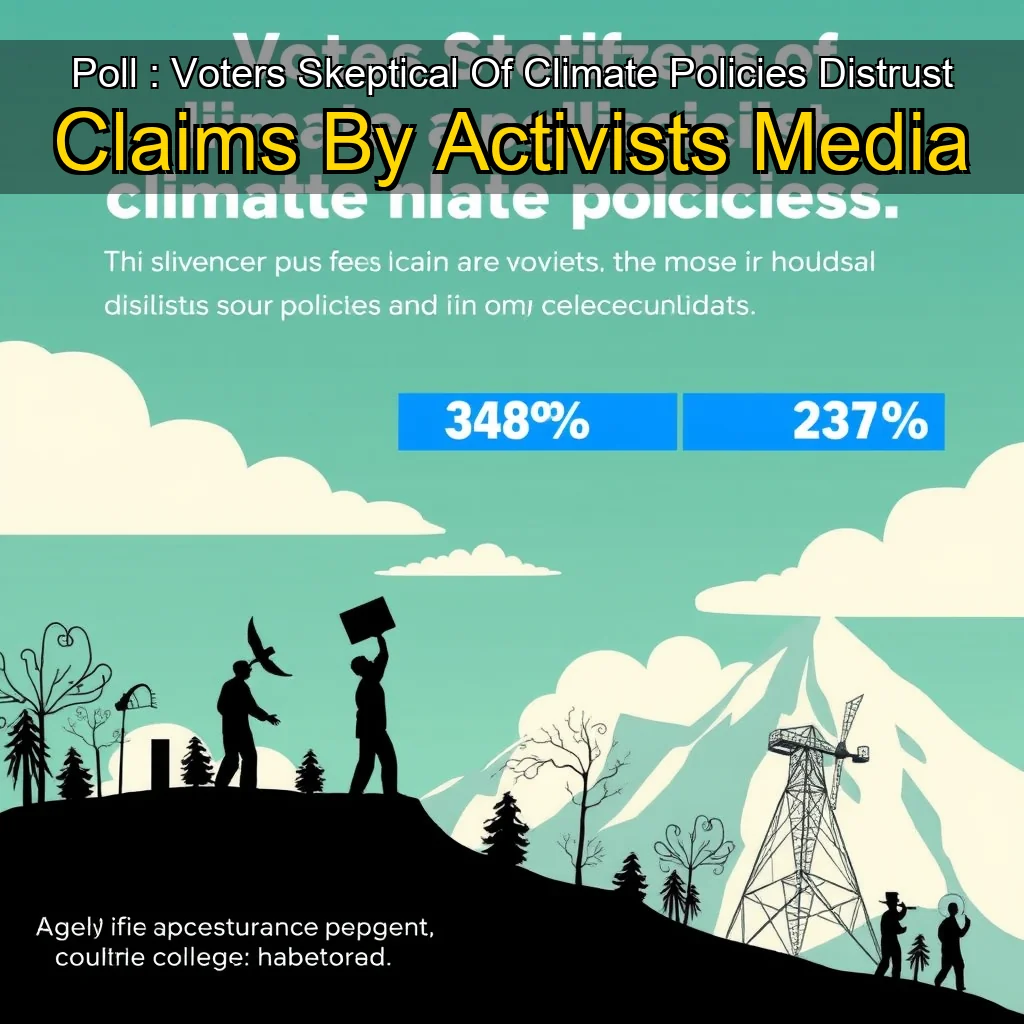 Read more about the article Poll : Voters Skeptical Of Climate Policies  Distrust Claims By Activists  Media