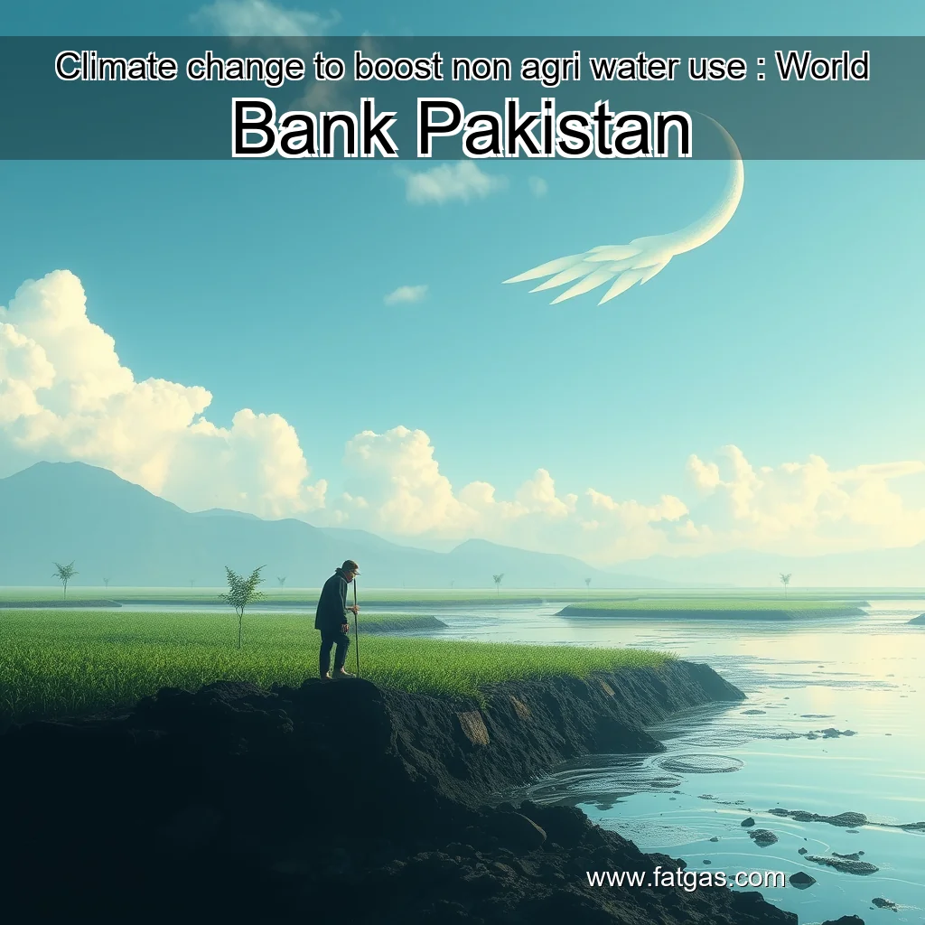 You are currently viewing Climate change to boost non  agri water use : World Bank  Pakistan