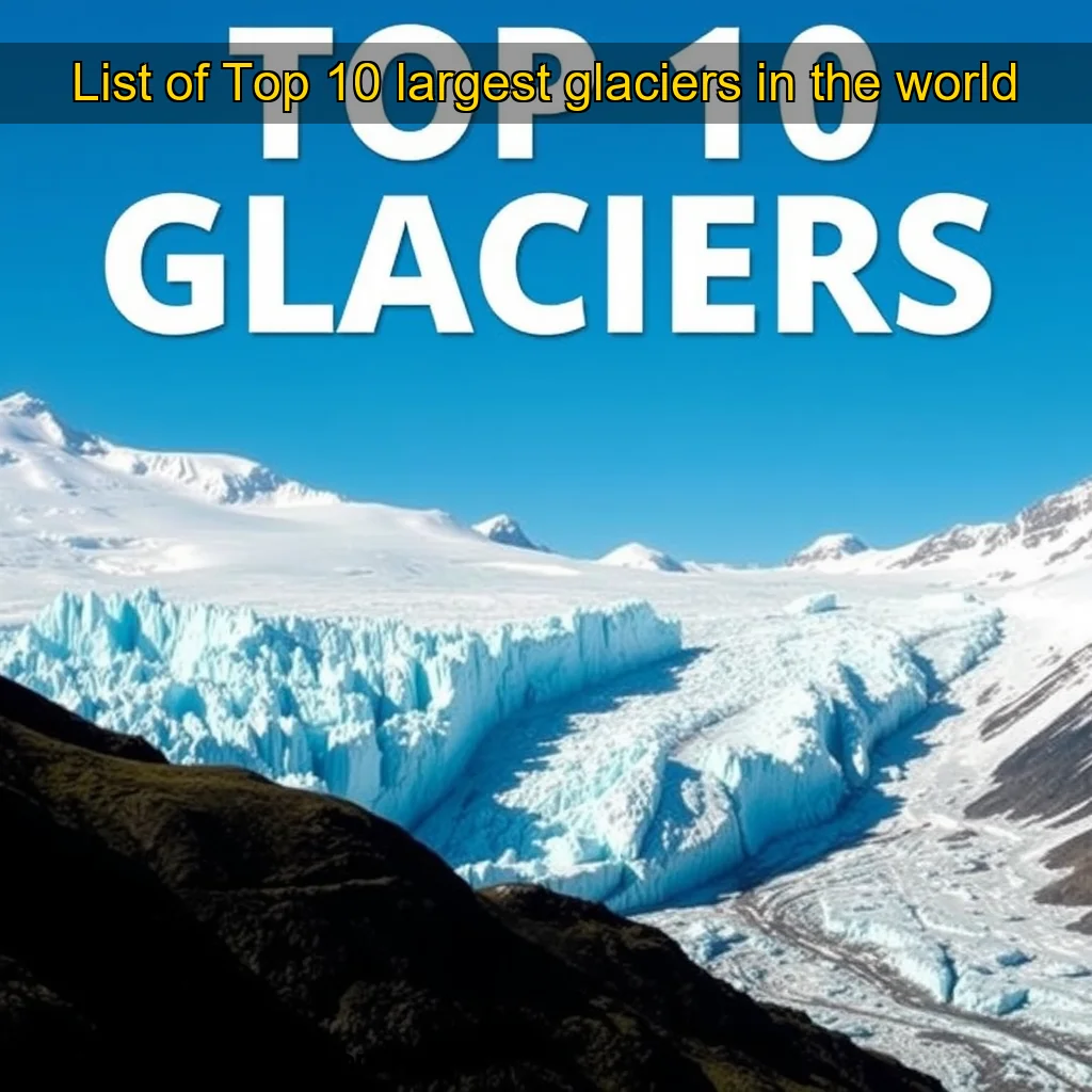 You are currently viewing List of Top 10 largest glaciers in the world