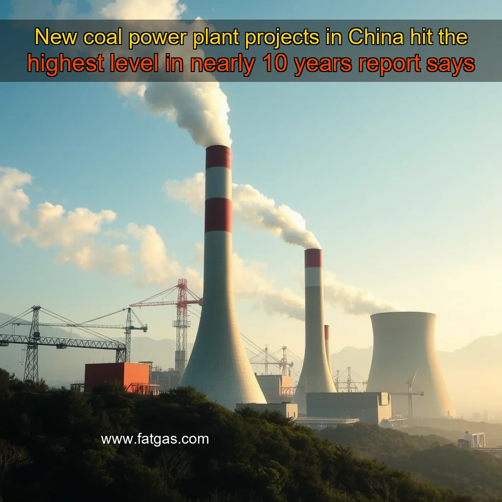 You are currently viewing New coal power plant projects in China hit the highest level in nearly 10 years  report says