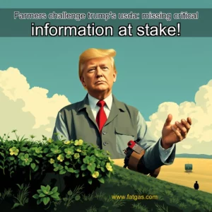 Read more about the article Farmers challenge trump’s usda: missing critical information at stake!