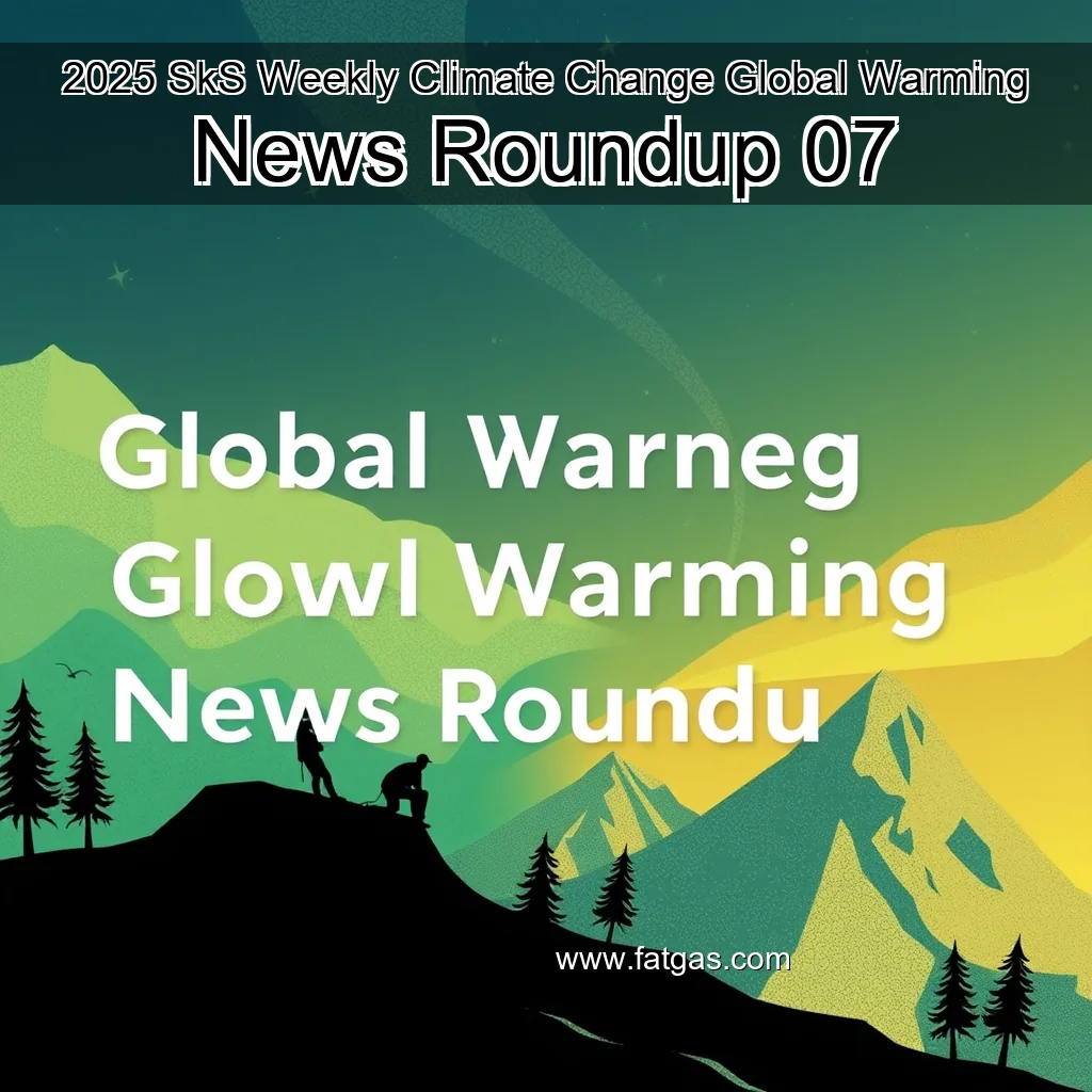You are currently viewing 2025 SkS Weekly Climate Change  Global Warming News Roundup  07