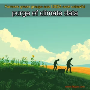 Read more about the article Farmers  green groups sue USDA over unlawful purge of climate data