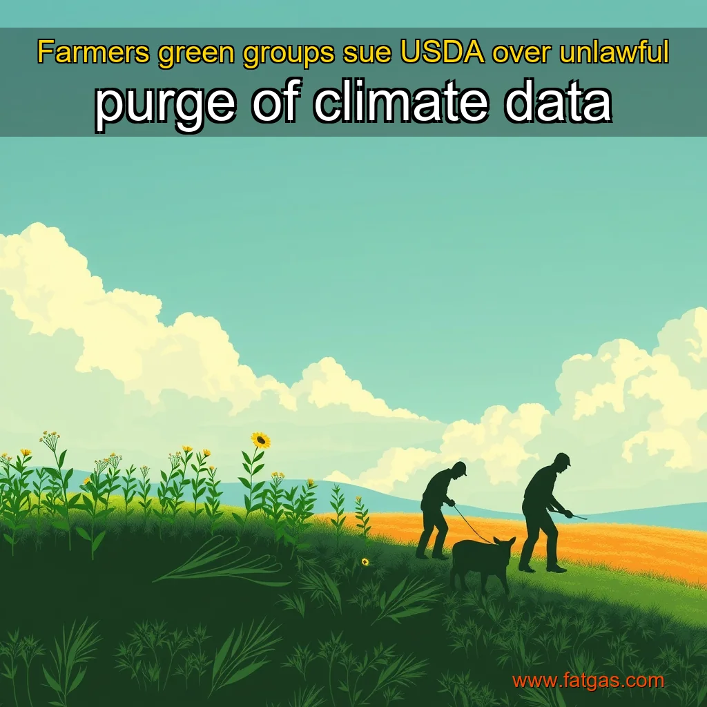 You are currently viewing Farmers  green groups sue USDA over unlawful purge of climate data