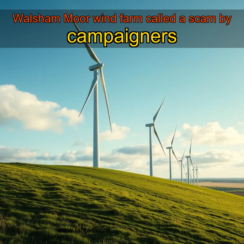 You are currently viewing Walsham Moor wind farm called a scam by campaigners