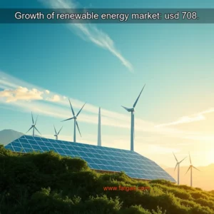 Read more about the article Growth of renewable energy market: usd 708.
