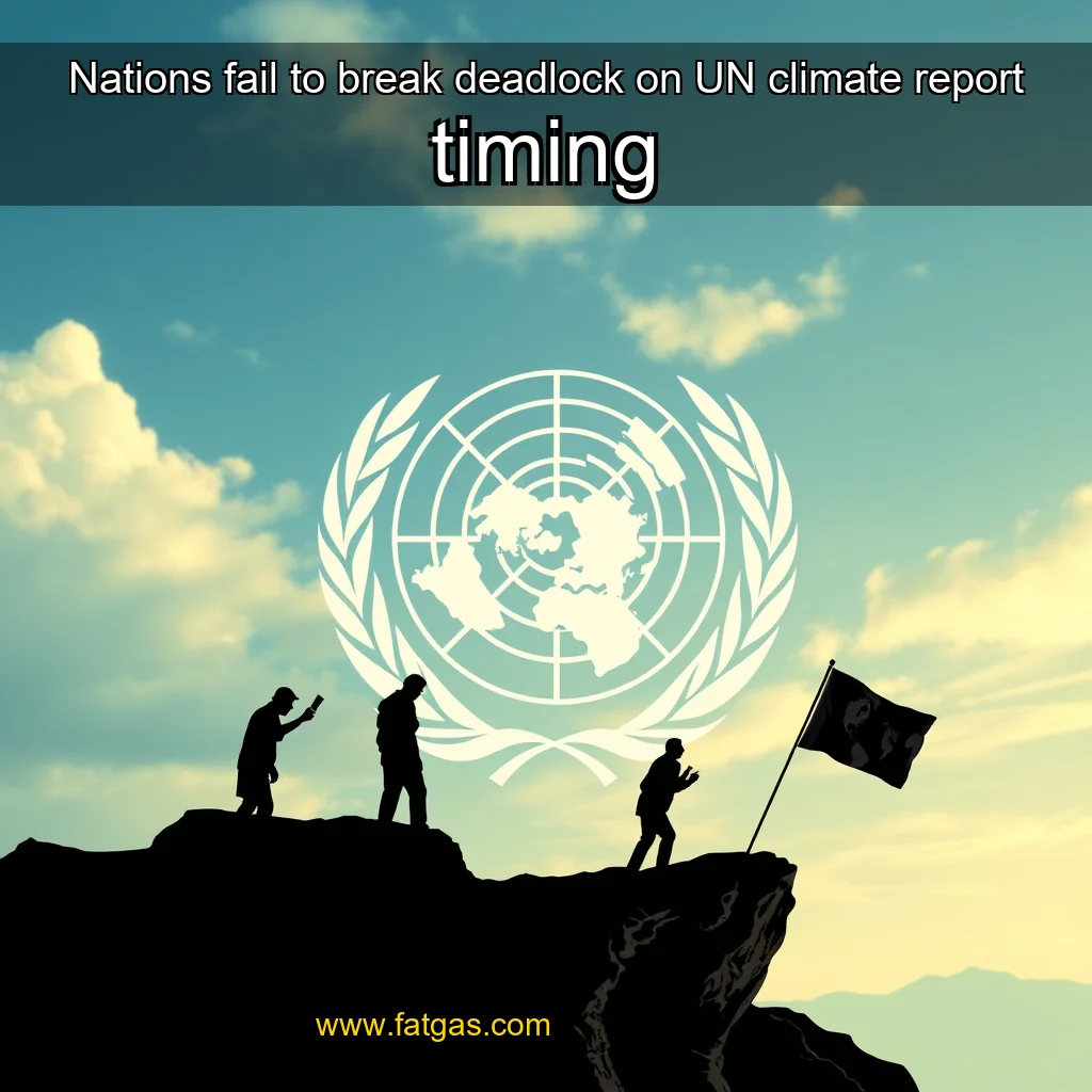 You are currently viewing Nations fail to break deadlock on UN climate report timing