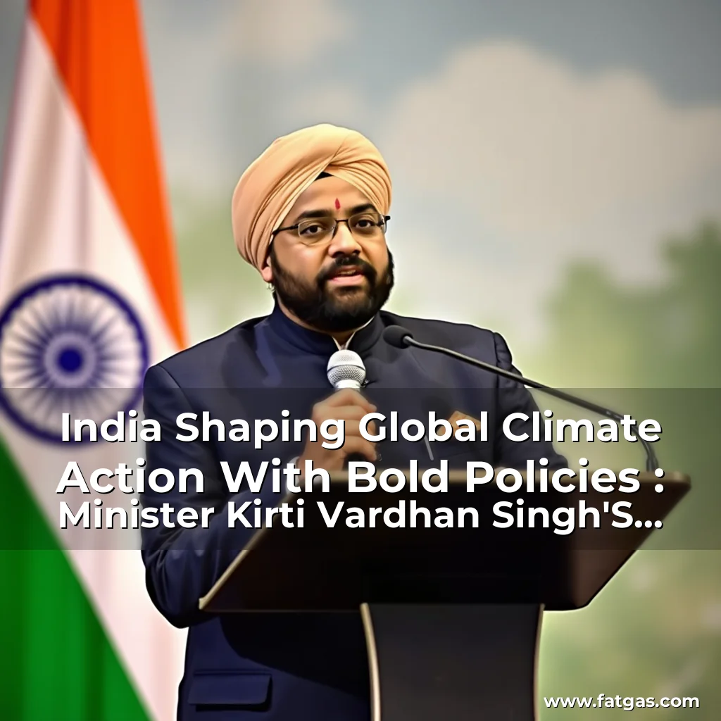 Read more about the article India Shaping Global Climate Action With Bold Policies : Minister Kirti Vardhan Singh’S Address At Cop27 Highlights The Nation’S Commitment To A Sustainable Future!