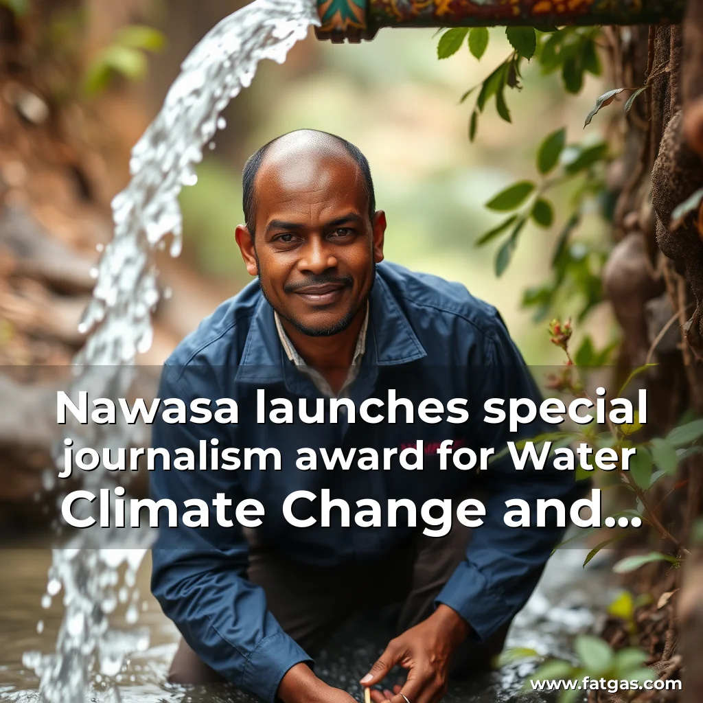 You are currently viewing Nawasa launches special journalism award for Water  Climate Change  and Sustainability