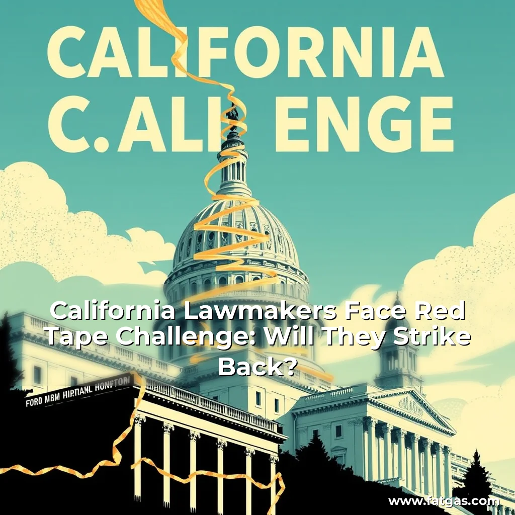 You are currently viewing California Lawmakers Face Red Tape Challenge: Will They Strike Back?