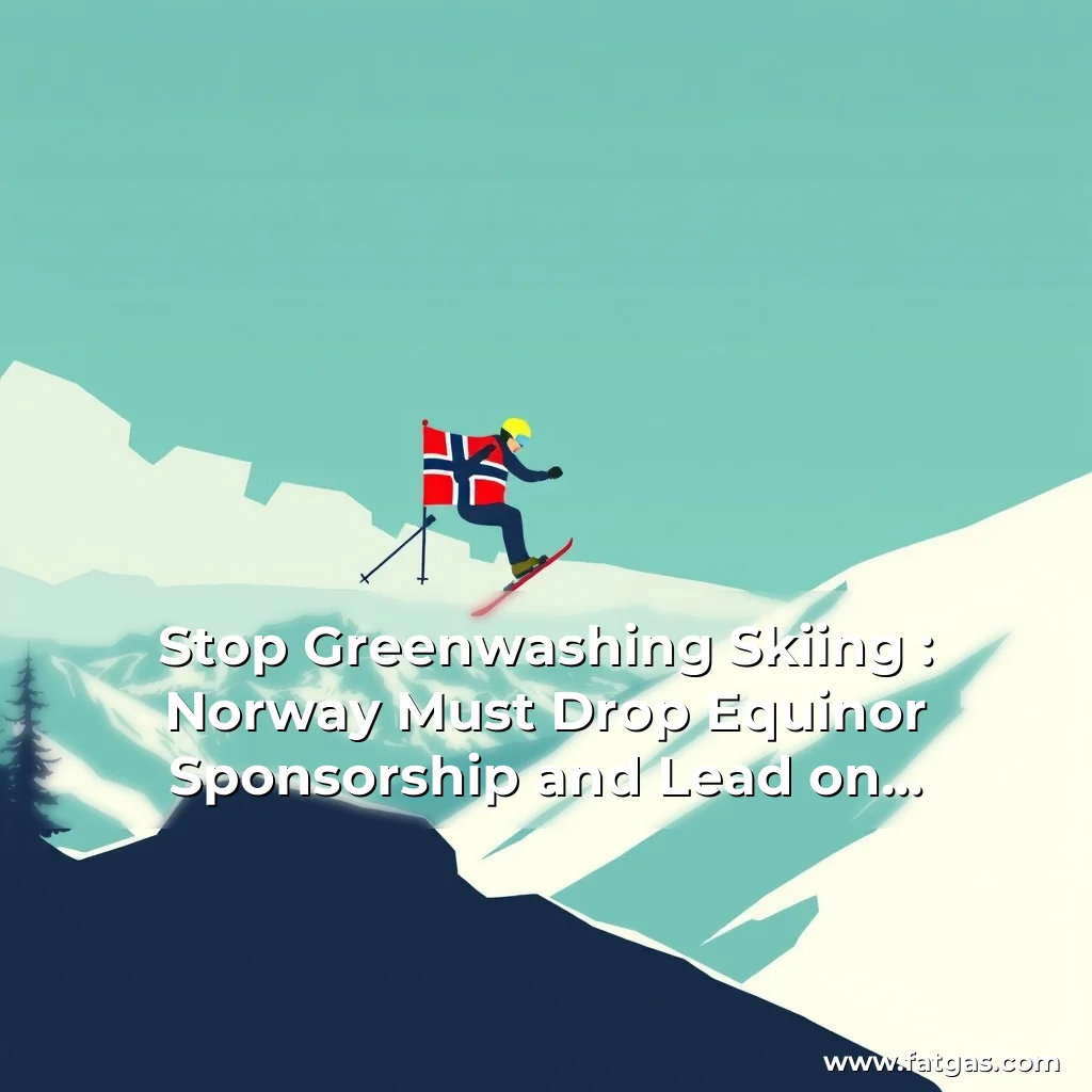 You are currently viewing Stop Greenwashing Skiing : Norway Must Drop Equinor Sponsorship and Lead on Climate