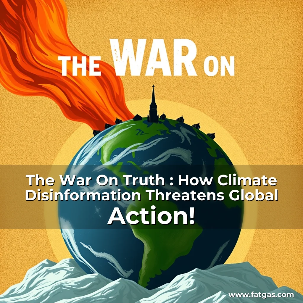 Read more about the article The War On Truth : How Climate Disinformation Threatens Global Action!