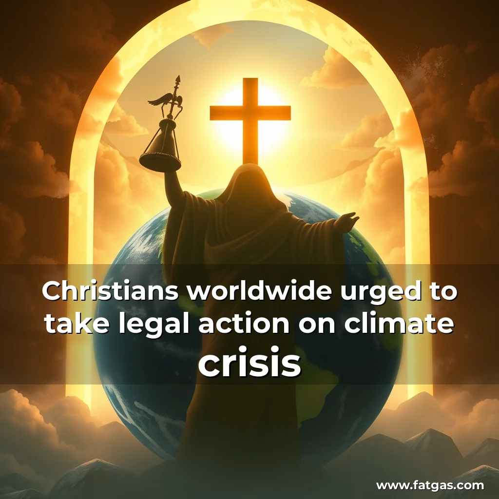 Read more about the article Christians worldwide urged to take legal action on climate crisis