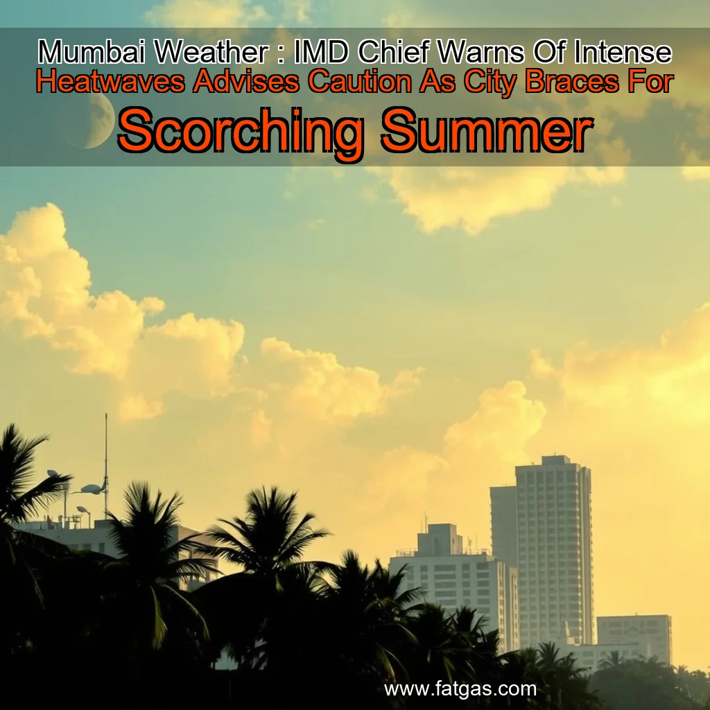 Read more about the article Mumbai Weather : IMD Chief Warns Of Intense Heatwaves  Advises Caution As City Braces For Scorching Summer