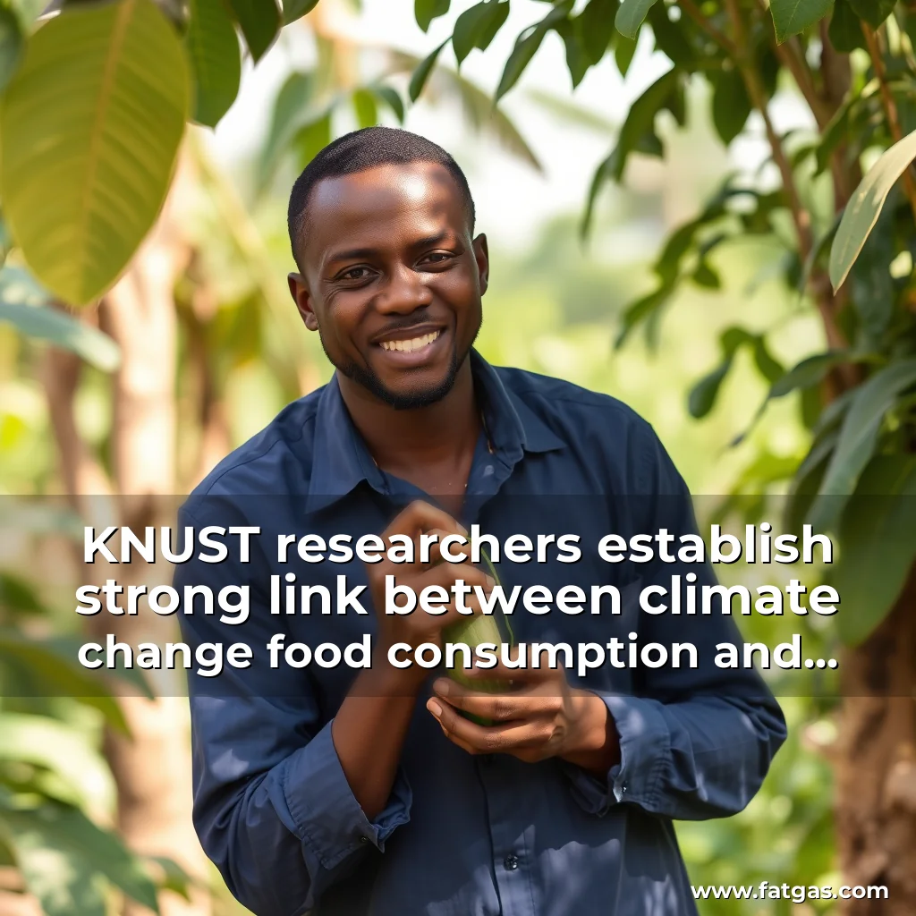 Read more about the article KNUST researchers establish strong link between climate change  food consumption and food security in Ghana