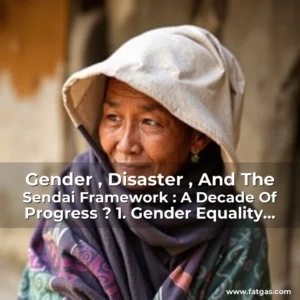 Read more about the article Gender , Disaster , And The Sendai Framework : A Decade Of Progress ? 1. Gender Equality And Disaster Risk Reduction: A Decade Of Progress?