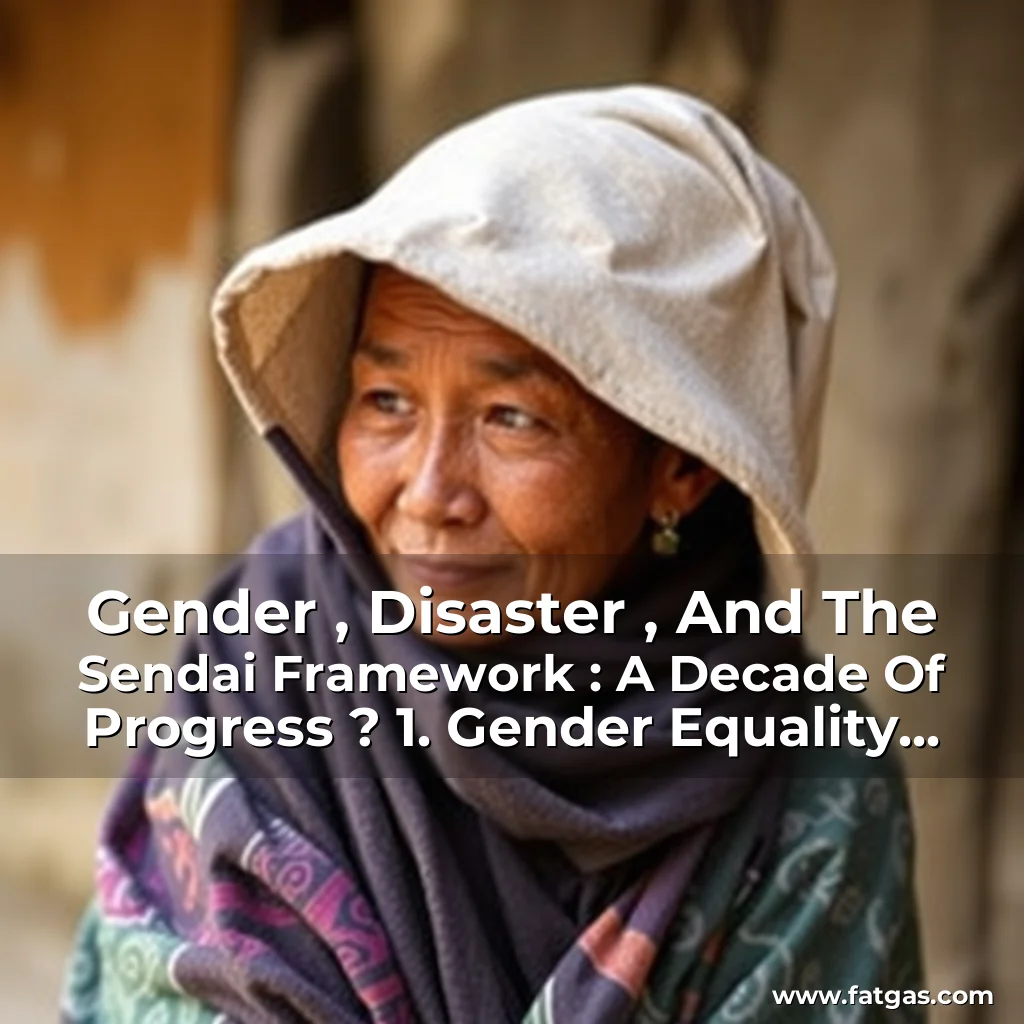 You are currently viewing Gender , Disaster , And The Sendai Framework : A Decade Of Progress ? 1. Gender Equality And Disaster Risk Reduction: A Decade Of Progress?