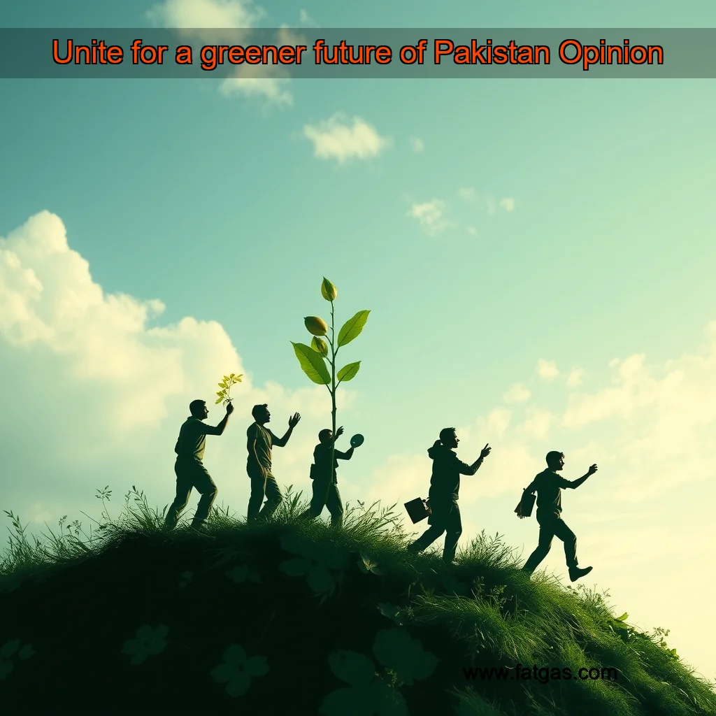 You are currently viewing Unite for a greener future of Pakistan  Opinion