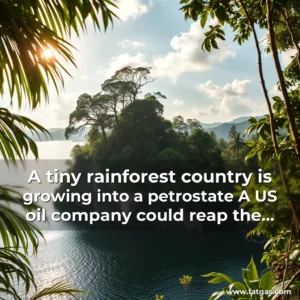Read more about the article A tiny rainforest country is growing into a petrostate  A US oil company could reap the biggest rewards