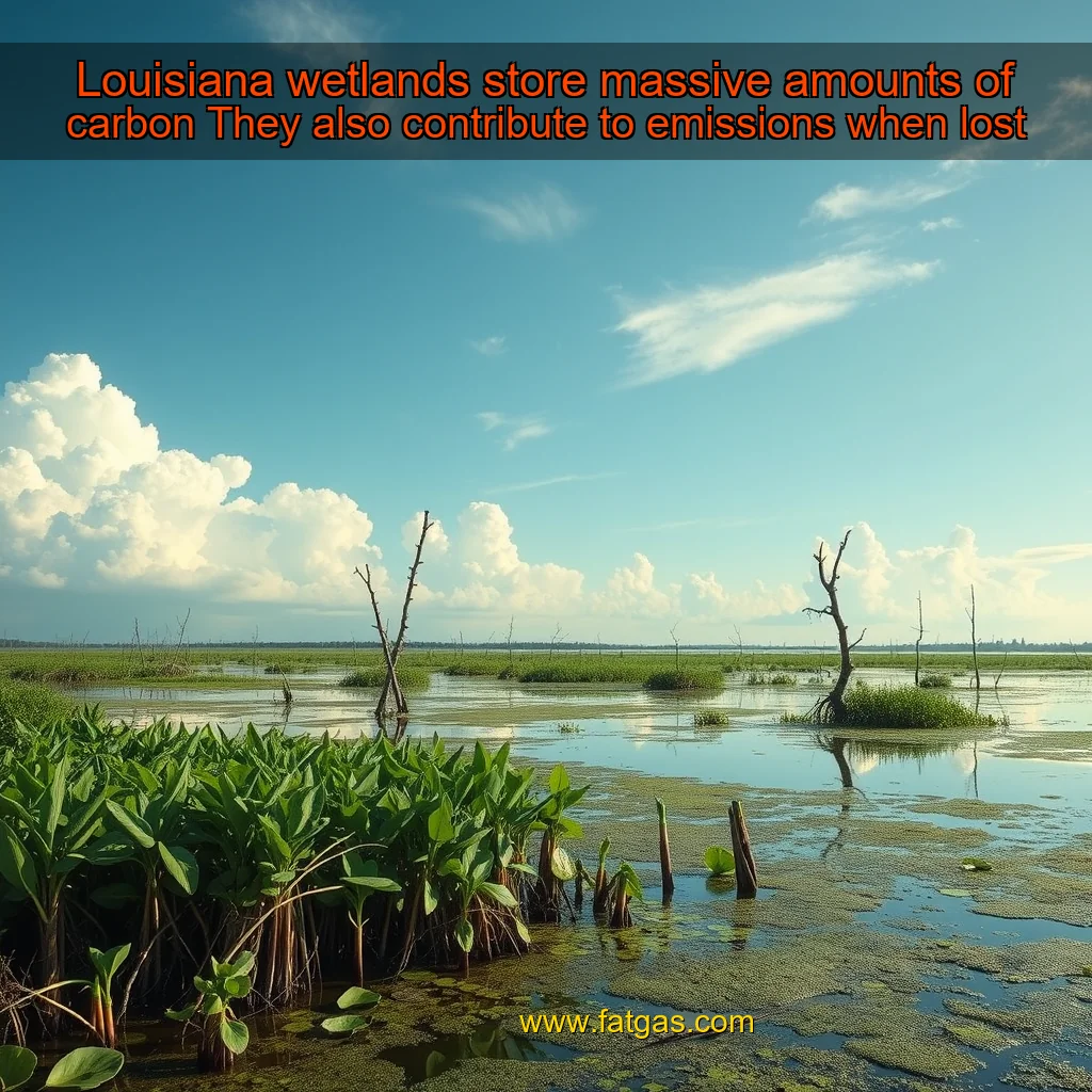 Read more about the article Louisiana wetlands store massive amounts of carbon  They also contribute to emissions when lost