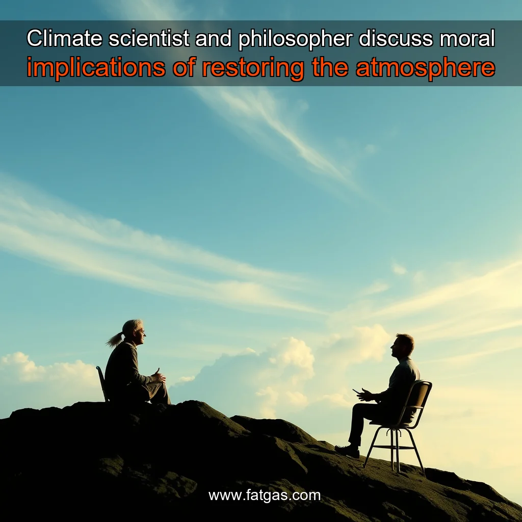 You are currently viewing Climate scientist and philosopher discuss moral implications of restoring the atmosphere