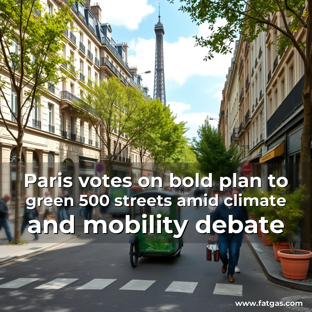 Read more about the article Paris votes on bold plan to green 500 streets amid climate and mobility debate