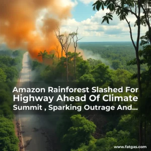 Read more about the article Amazon Rainforest Slashed For Highway Ahead Of Climate Summit , Sparking Outrage And Urgent Calls For Action!