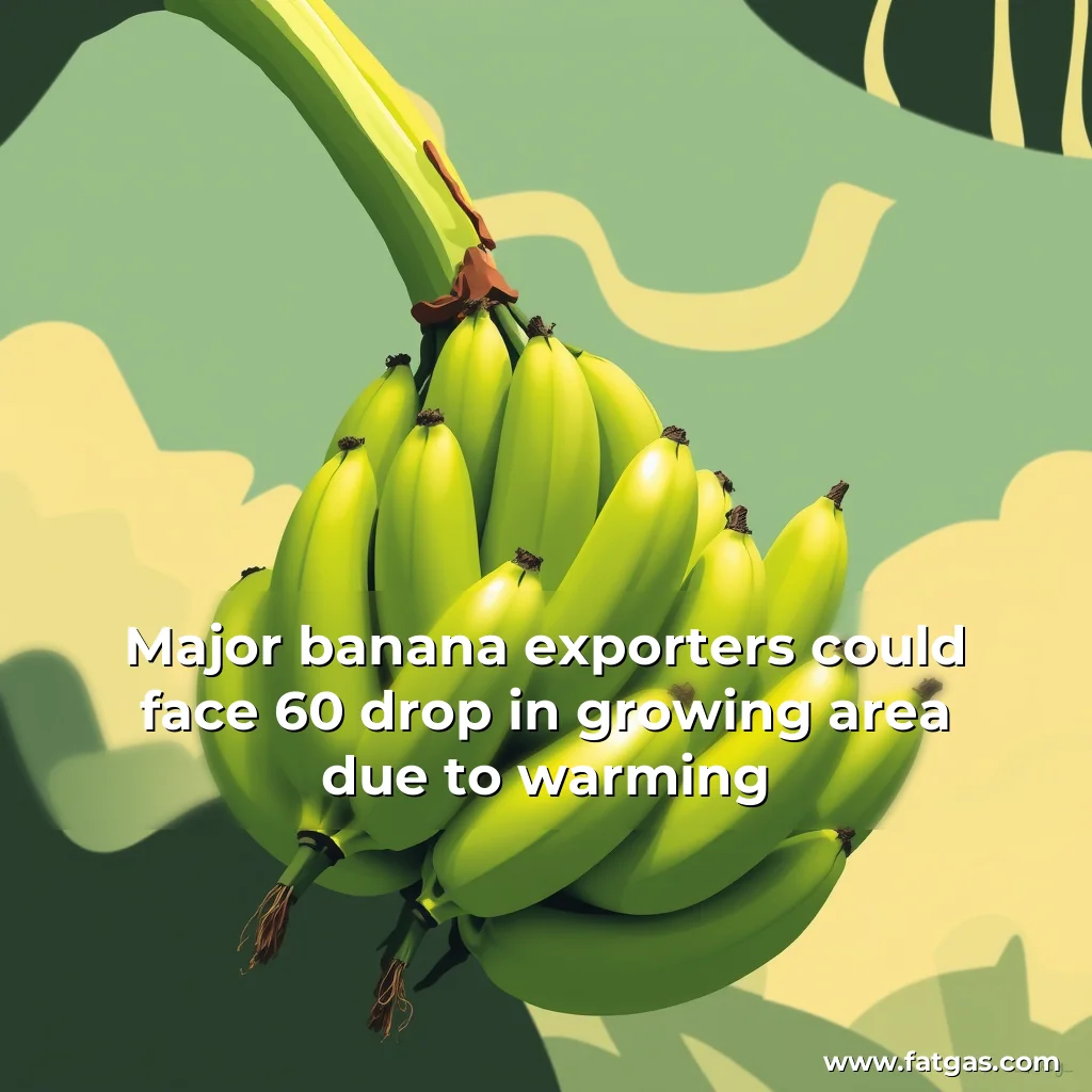 You are currently viewing Major banana exporters could face 60  drop in growing area due to warming