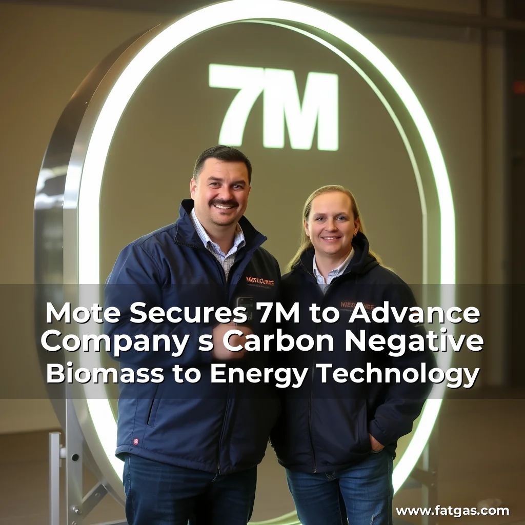 Read more about the article Mote Secures 7M to Advance Company  s Carbon  Negative Biomass  to  Energy Technology