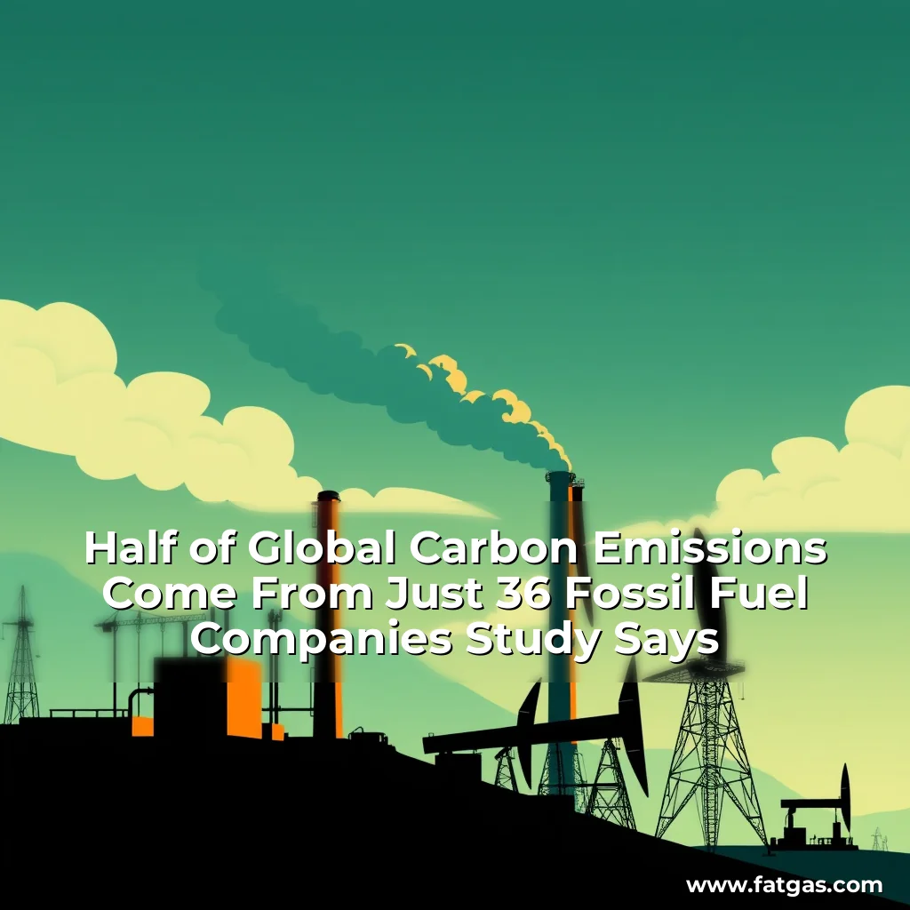 Read more about the article Half of Global Carbon Emissions Come From Just 36 Fossil Fuel Companies  Study Says