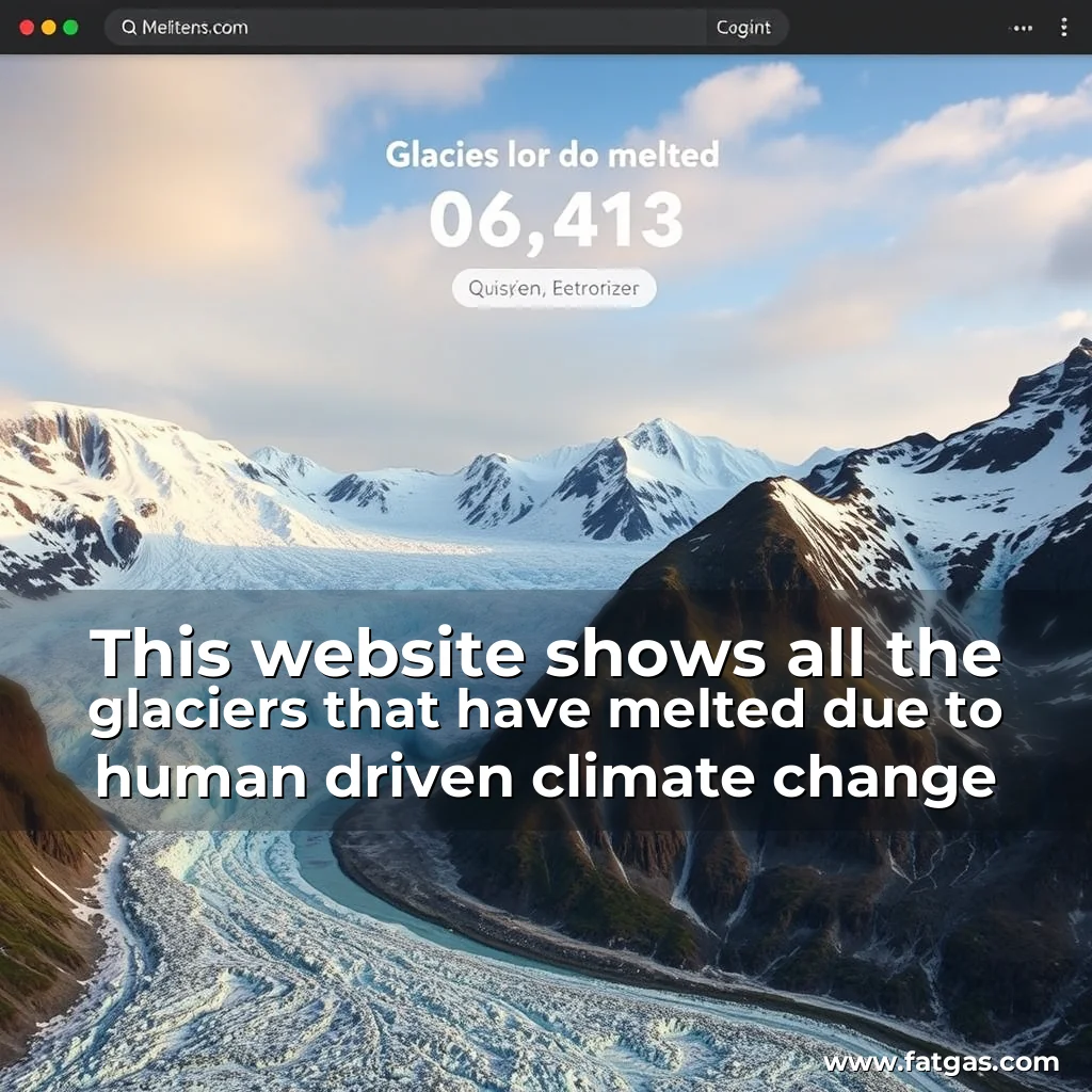 Read more about the article This website shows all the glaciers that have melted due to human  driven climate change