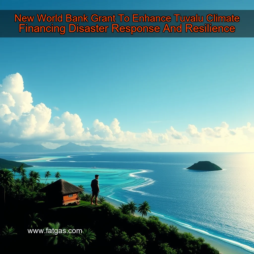 You are currently viewing New World Bank Grant To Enhance Tuvalu Climate Financing  Disaster Response  And Resilience