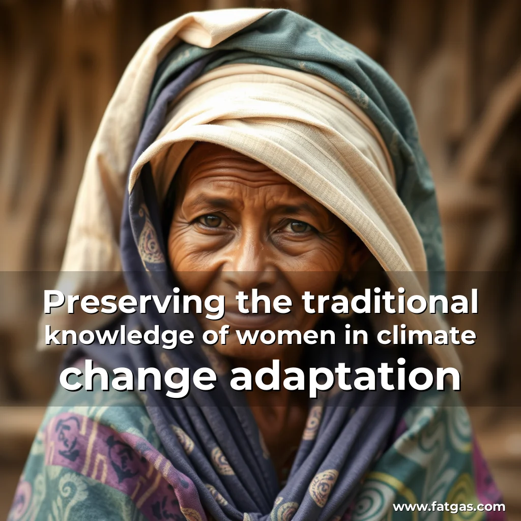 Read more about the article Preserving the traditional knowledge of women in climate change adaptation
