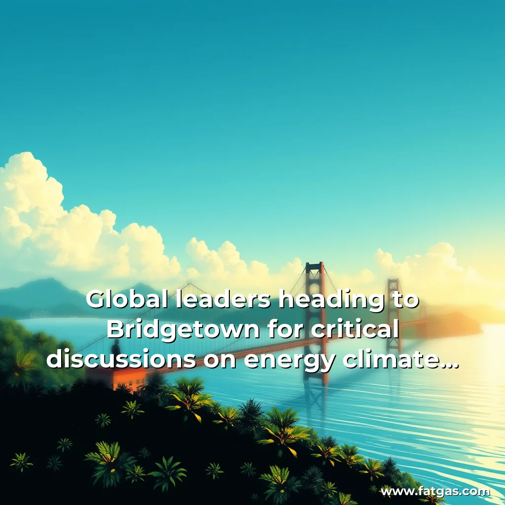 Read more about the article Global leaders heading to Bridgetown for critical discussions on energy  climate and sustainable development