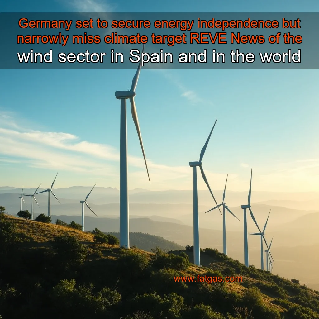 Read more about the article Germany set to secure energy independence  but narrowly miss climate target  REVE News of the wind sector in Spain and in the world