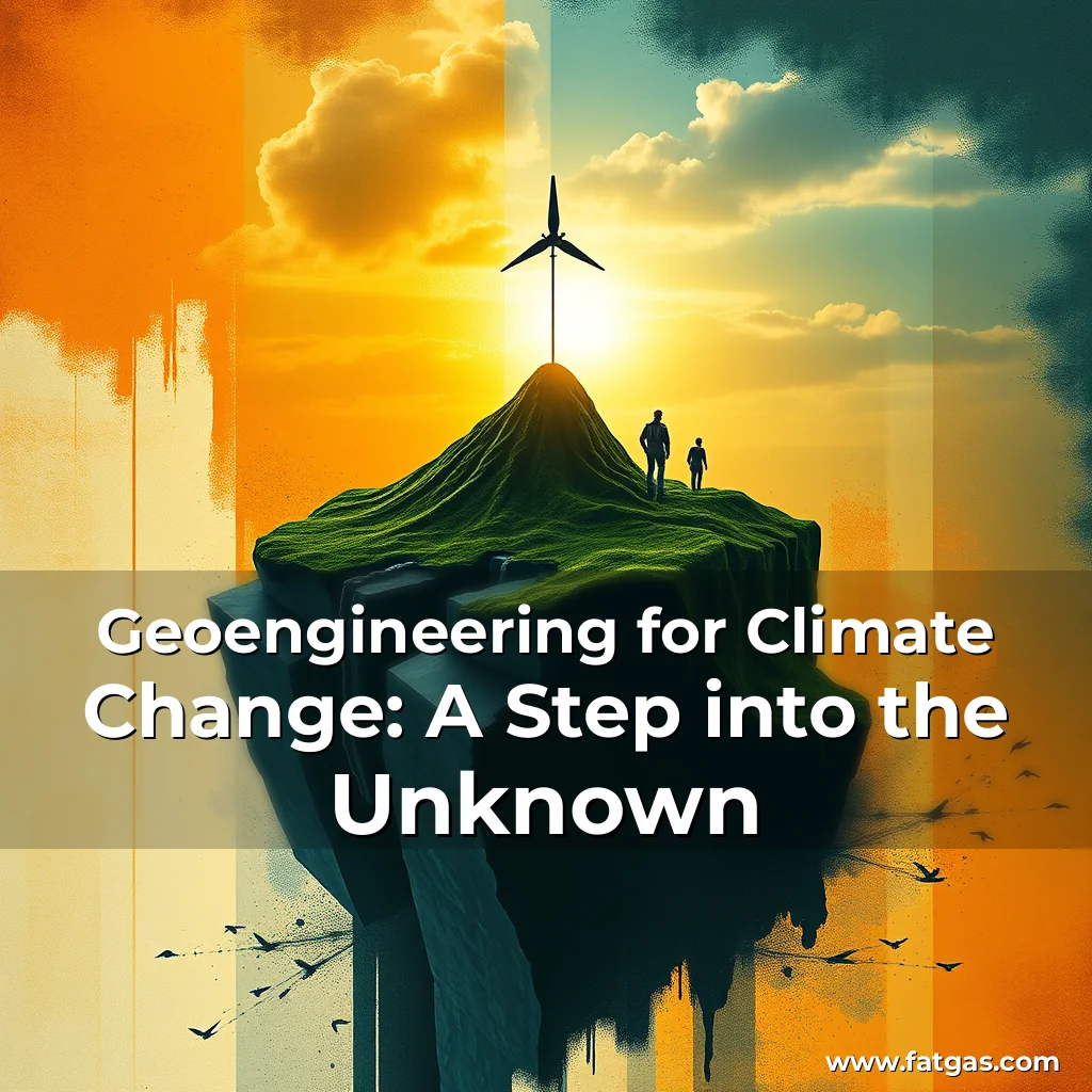 Read more about the article Geoengineering for Climate Change: A Step into the Unknown