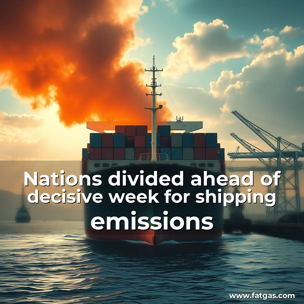 Read more about the article Nations divided ahead of decisive week for shipping emissions