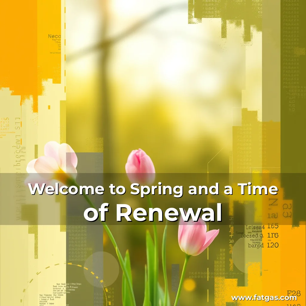 Read more about the article Welcome to Spring and a Time of Renewal
